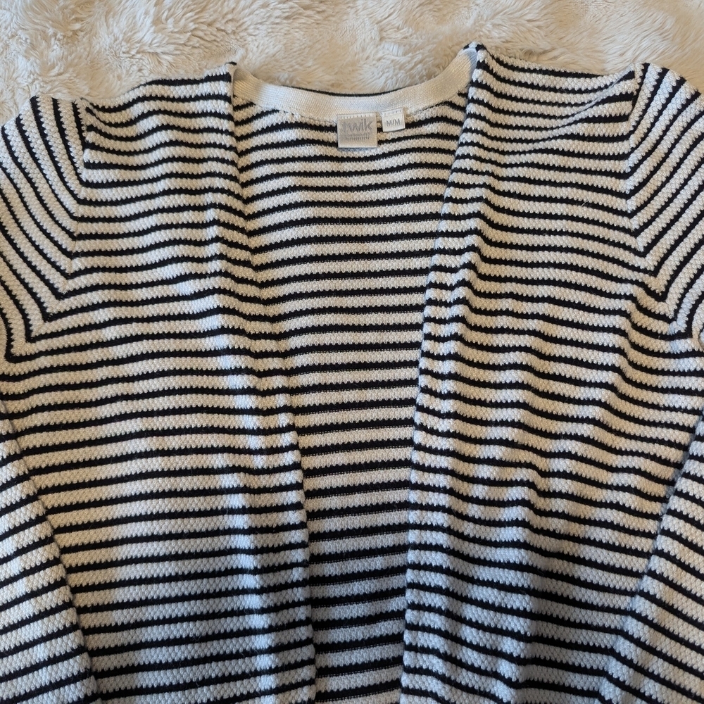 2/$20 Twik Monochrome Striped Cardigan - Picture 5 of 7
